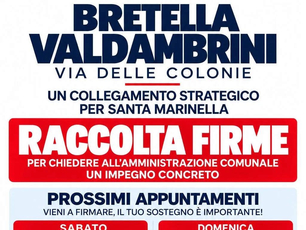 Strada di collegamento Valdambrini–Via delle Colonie: continua la raccolta firme. - TRC Giornale