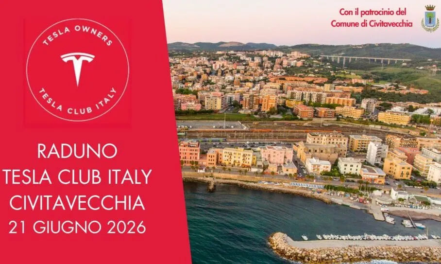 Mobilità elettrica e sostenibilità ambientale, a Civitavecchia il primo raduno del Tesla Club Italy