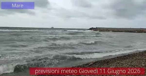 Previsioni del tempo di giovedì 11 Giugno 2026