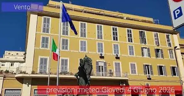 Previsioni del tempo di giovedì 4 giugno 2026