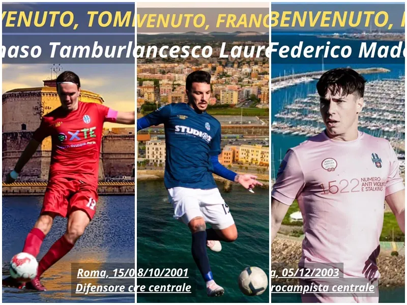 Calcio, ufficiale il triplo colpo del Civitavecchia - TRC Giornale